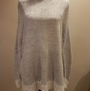 Open weave sweater